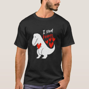 Ich stehle Herzen - Lustiger Dinosaurier Valentinu T-Shirt
