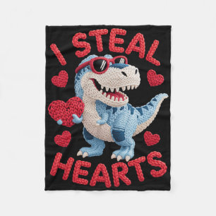 Ich stehle Herzen Süße Dinosaurier-Outfit für Kind Fleecedecke