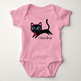 Ich stehle Herzen Süße Kitty-Katze Geschenk Baby Strampler