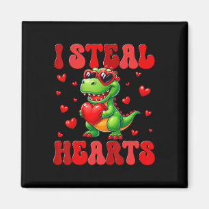 Ich stehle Herzen Süßer Dinosaurier Herz Valentins Magnet