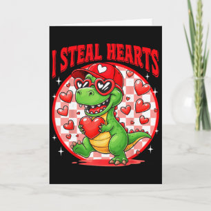 Ich stehle Herzen T-Rex Dino von Jungen Valentinst Karte