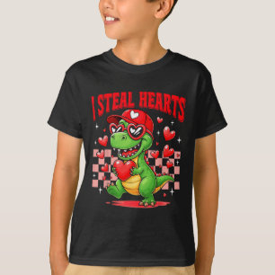 Ich stehle Herzen T-Rex Dino von Jungen Valentinst T-Shirt