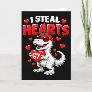 Ich stehle Herzen T Rex Valentinstag 67 Meme 6 7 B Karte