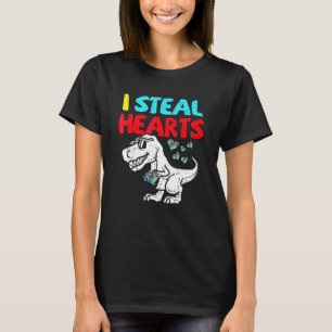 Ich stehle Herzen Trex Dinosaurier Süßer Junge Aut T-Shirt