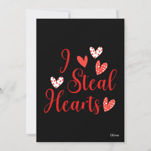 Ich stehle Herzen Valentinstag Feiertagskarte