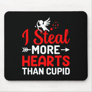 Ich stehle mehr Herzen als Cupido  Mousepad