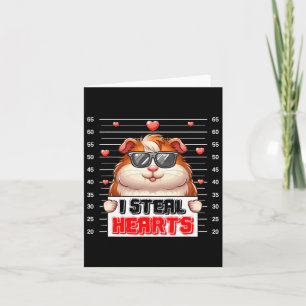Ich stehle Niedlich Hearts Valentine Guinea Pig Su Karte