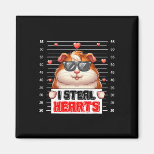 Ich stehle süße Herzen Valentinstag Meerschweinche Magnet