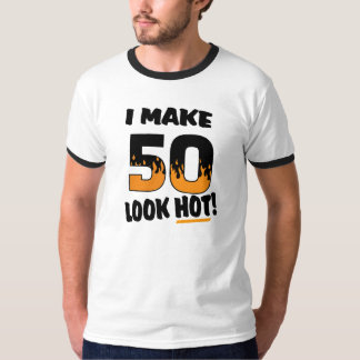 Ich stelle Blick 50 heißen Geburtstags-T - Shirt