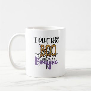 Ich stelle den Boo in Boujee - Funkelnd Goldtext Kaffeetasse