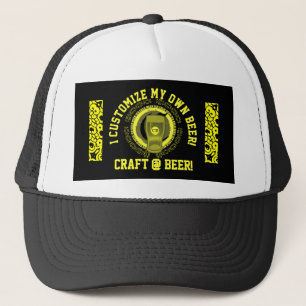 Ich stelle mir mein eigenes Bierhandwerk an Truckerkappe