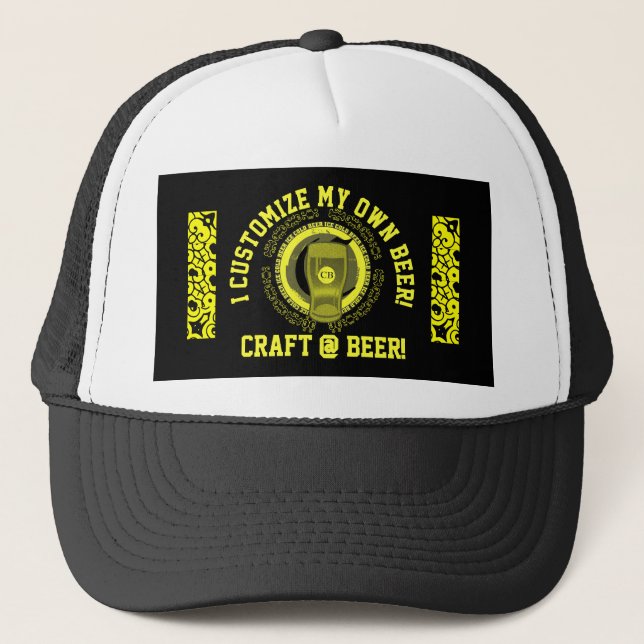 Ich stelle mir mein eigenes Bierhandwerk an Truckerkappe (Vorderseite)