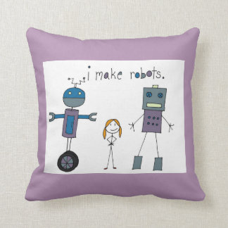 Ich stelle Roboter-Kissen her (Mädchen) Kissen