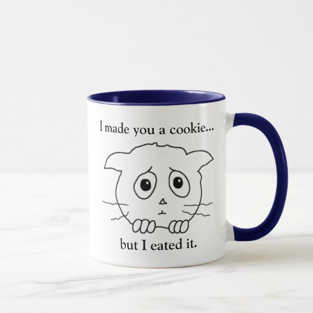 Ich stellte Sie eine Plätzchen Lolcat Tasse her (Rechts)