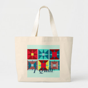Ich steppe Taschen-Tasche Jumbo Stoffbeutel