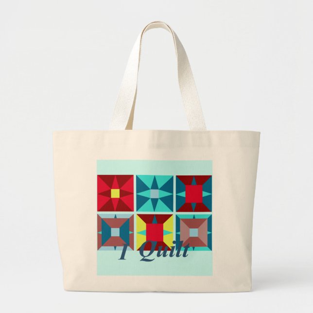 Ich steppe Taschen-Tasche Jumbo Stoffbeutel (Vorne)