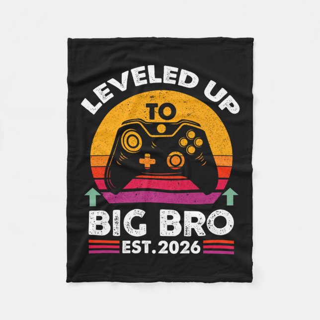 Ich stieg auf den Big Brother 2026 Funny Big Bro A Fleecedecke (Vorderseite)