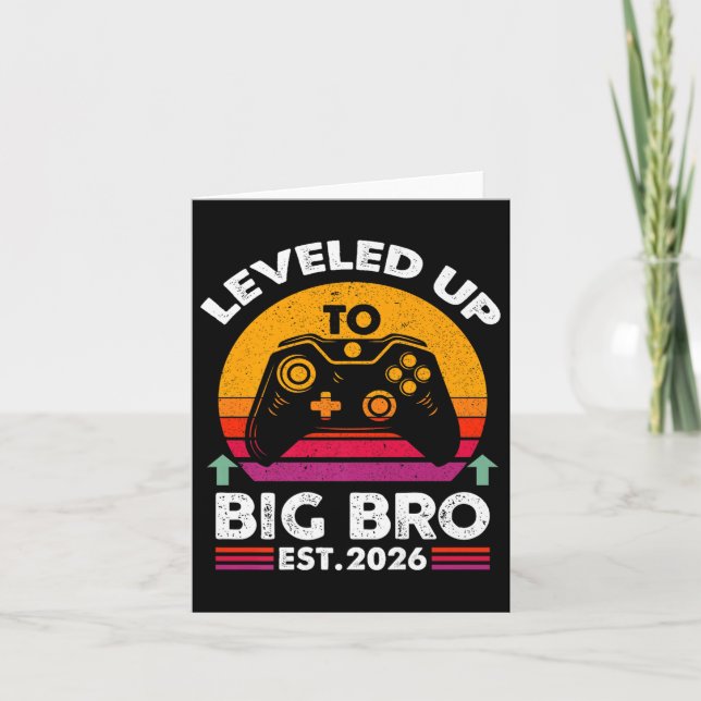 Ich stieg auf den Big Brother 2026 Funny Big Bro A Karte (Vorderseite)