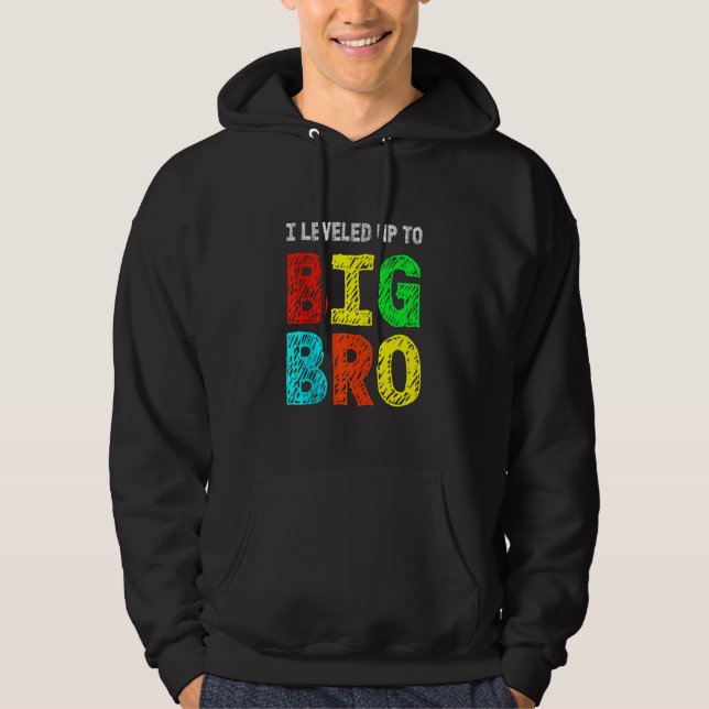 Ich stieg zu der großen Bro, dem lustigen Gamer-Br Hoodie (Vorderseite)