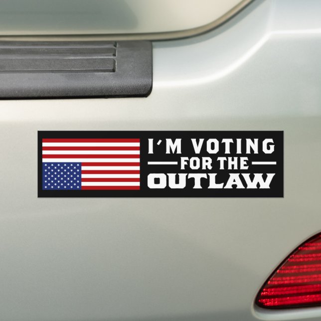 Ich stimme für das Gesetz Trump 2024 Autoaufkleber (Auf Auto)