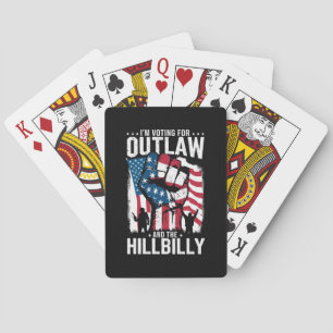 Ich stimme für das Gesetz und den Hillbilly 2024 Spielkarten