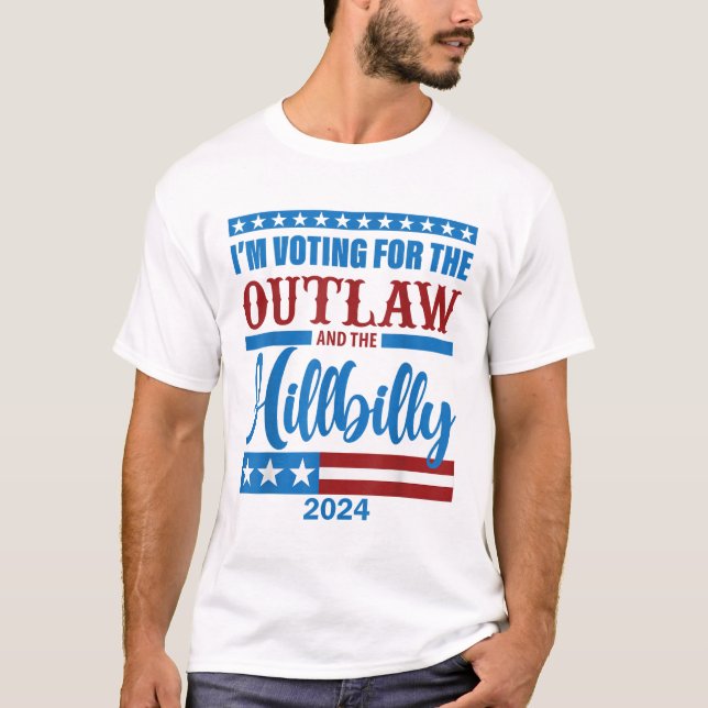 Ich stimme für das Gesetz und den Hillbilly 2024 T-Shirt (Vorderseite)