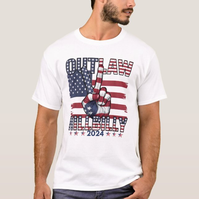 Ich stimme für das Gesetz und den Hillbilly 2024 T-Shirt (Vorderseite)