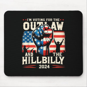 Ich stimme für das Gesetz und die Hillbilly 2024 Mousepad