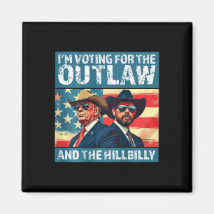 Ich stimme für den Outlaw und den Hillbilly Trump Magnet