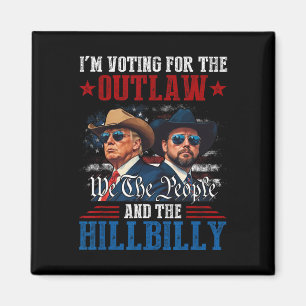 Ich stimme für den Outlaw und den Hillbilly Trump Magnet