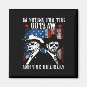 Ich stimme für den Outlaw und den Hillbilly Trump Magnet