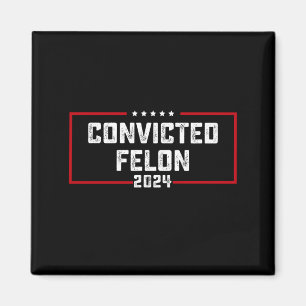 Ich stimme für den verurteilten Felon Pro Trump 20 Magnet