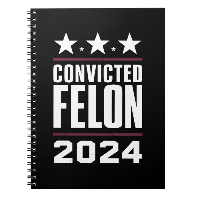 Ich stimme für den verurteilten Felon Pro Trump 20 Notizblock (Vorderseite)