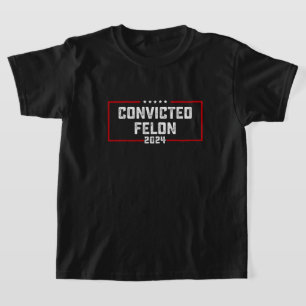 Ich stimme für den verurteilten Felon Pro Trump 20 T-Shirt