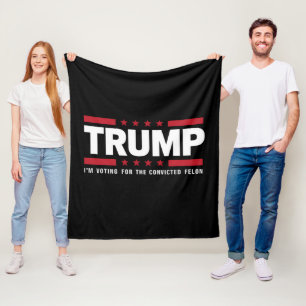 Ich stimme für den verurteilten Kriminellen Pro Tr Fleecedecke
