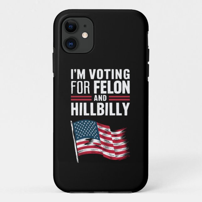 Ich stimme für die Felon & The Hillbilly 2024 Pro Case-Mate iPhone Hülle (Rückseite)