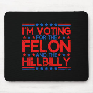 Ich stimme für die verurteilten Felsen und den Hil Mousepad