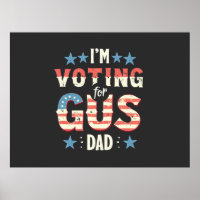 Ich stimme für die Wahl von Gus Vater Harris Walz