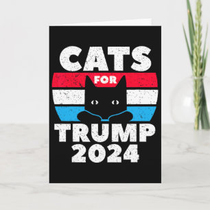 Ich stimme für Katzen für Trump 2024 Wahldebatte  Karte