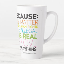Ich stimme für Weil... Güte ist alles Latte Tasse