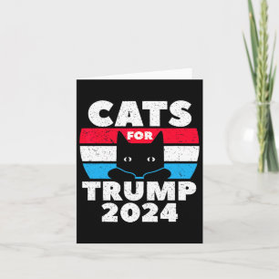 Ich stimme Katzen für Trump 2024 Wahldebatte Karte