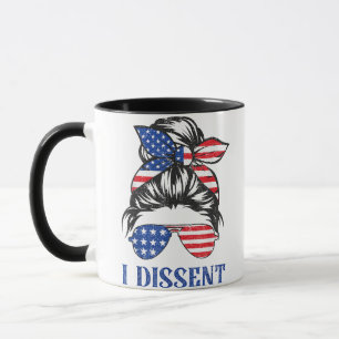 Ich stimme nicht zu, amerikanische Flagge Frauen u Tasse