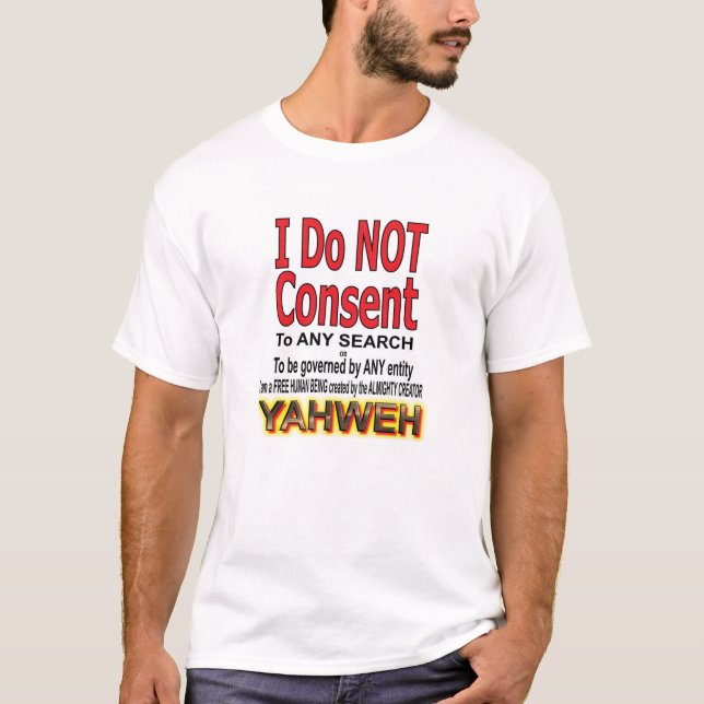 Ich stimme nicht zu T-Shirt (Vorderseite)