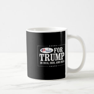 Ich stimmte 2016 für Trump Kaffeetasse
