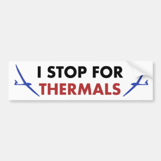 Ich stoppe für Thermal Autoaufkleber