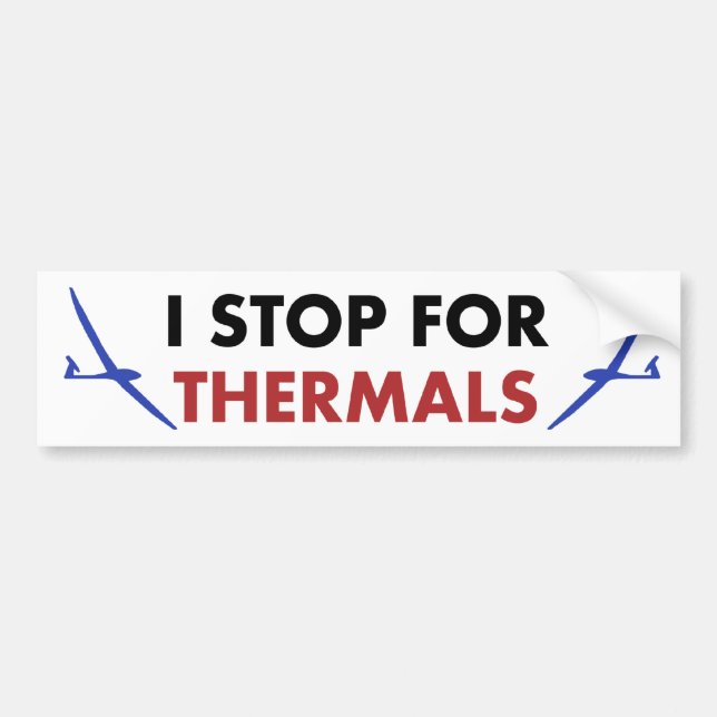 Ich stoppe für Thermal Autoaufkleber (Vorne)