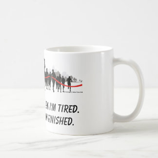Ich stoppe nicht, wenn ich müde Läufer-Tasse bin Kaffeetasse
