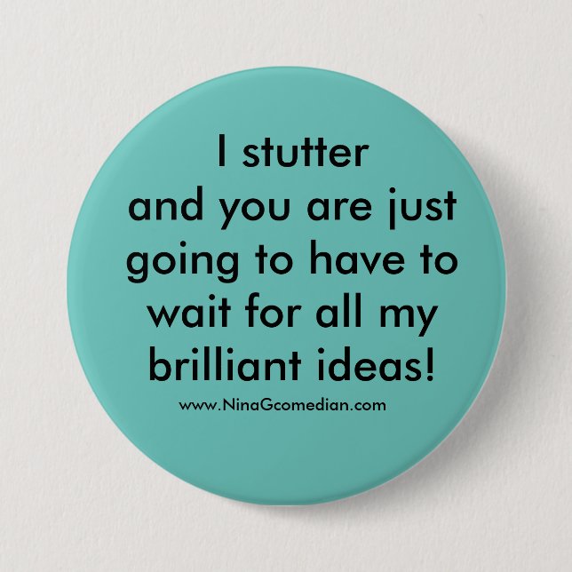 Ich stottere button (Vorderseite)