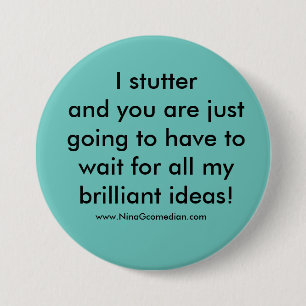 Ich stottere button