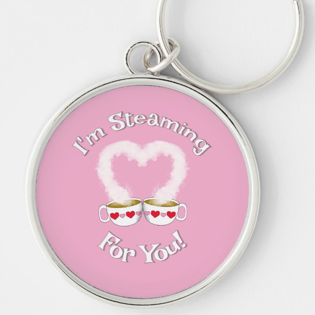 Ich streame für Sie Valentinin's Teacup(s)Schlüsse Schlüsselanhänger (Vorne)